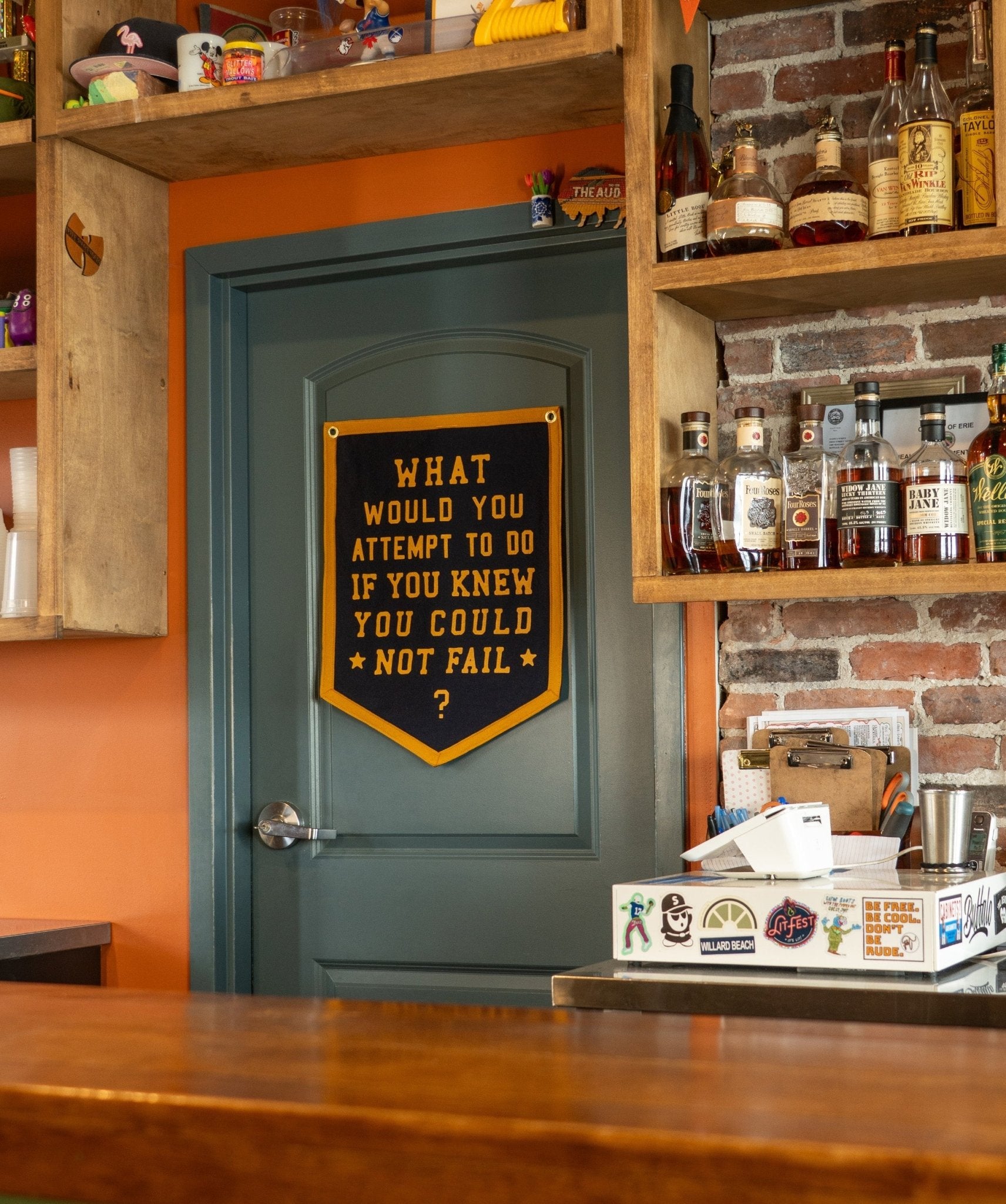 "What Would You Attempt To Do" Camp Flag by Unreasonable Hospitality Pennant - Wander Together Outfitters