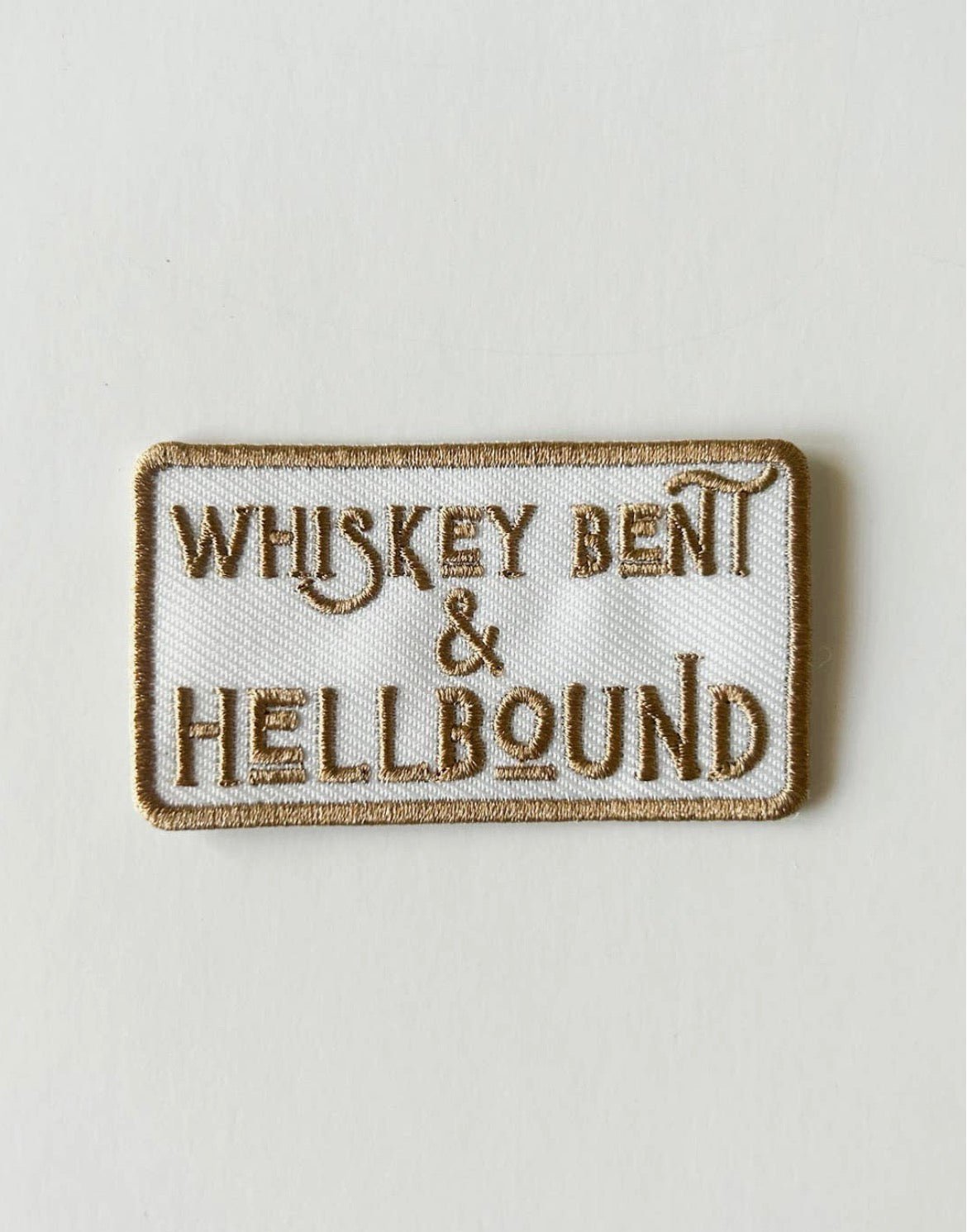 Whiskey Bent and Hellbound Iron On Patch - Wander Together Outfitters