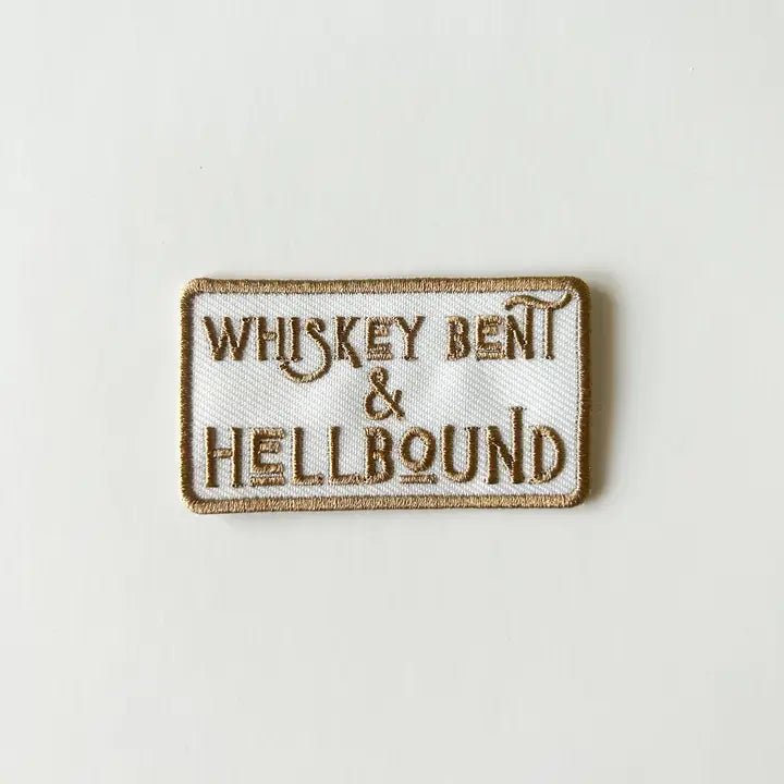 Whiskey Bent and Hellbound Iron On Patch - Wander Together Outfitters