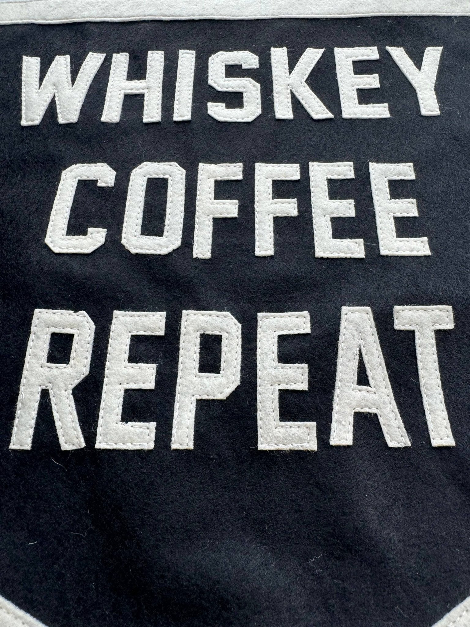 "Whiskey Coffee" Repeat Felt Pennant Banner - Wander Together Outfitters