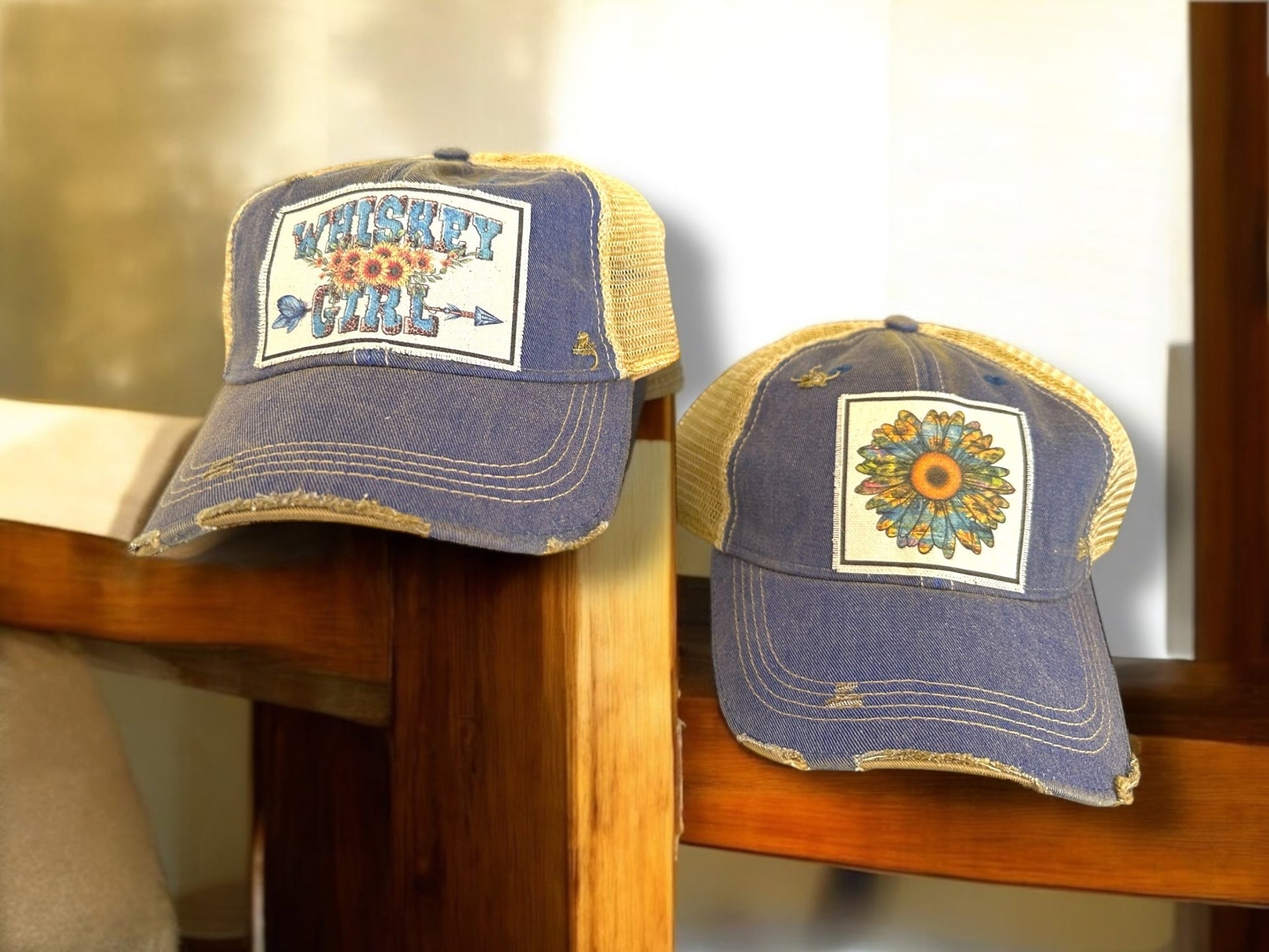 "Whiskey Girl" Vintage Distressed Soft Cap - Wander Together Outfitters
