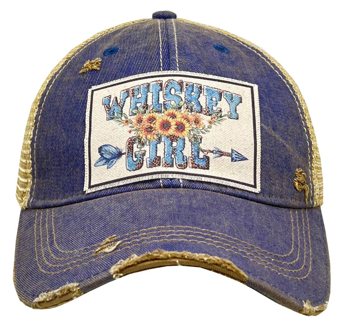 "Whiskey Girl" Vintage Distressed Soft Cap - Wander Together Outfitters