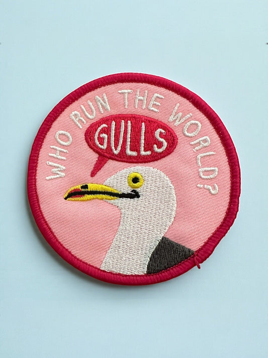 “Who Runs The World? Gulls” Embroidered Iron On Patch - Wander Together Outfitters