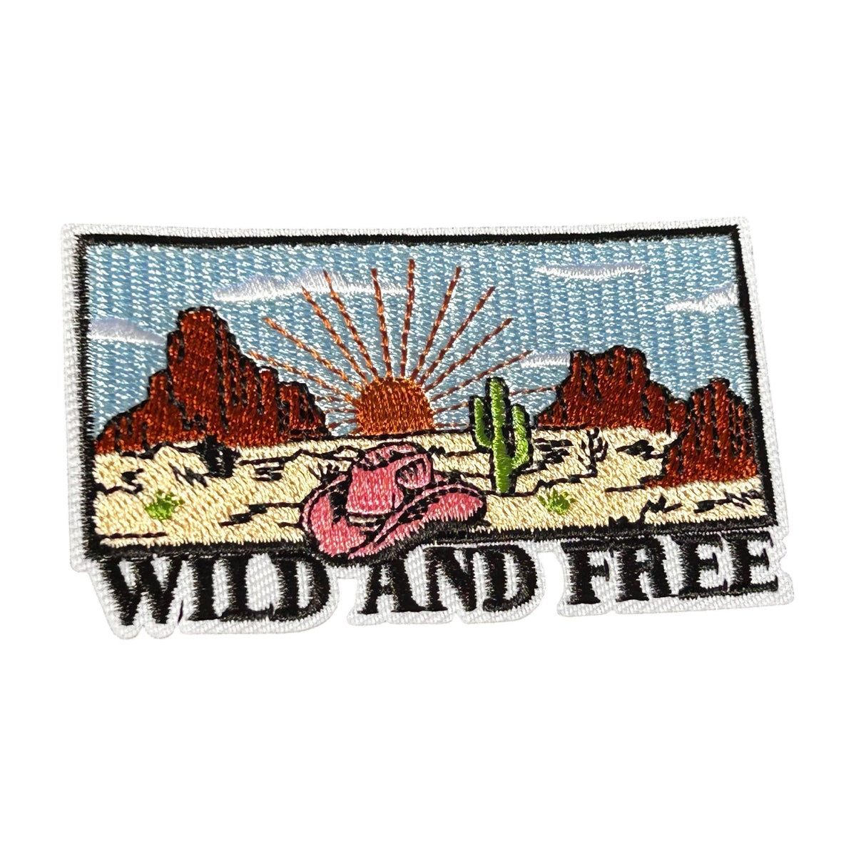 "Wild And Free" Iron On Patch - Wander Together Outfitters