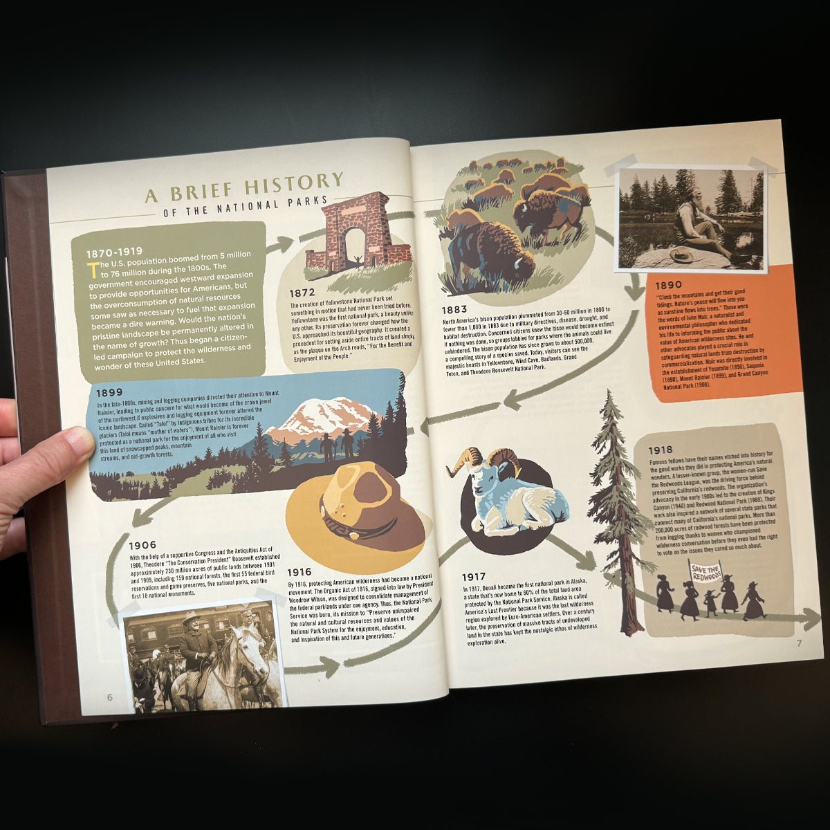 Wilderness & Wonder: An Illustrated Guide to the National Parks Hard Cover Book - Wander Together Outfitters