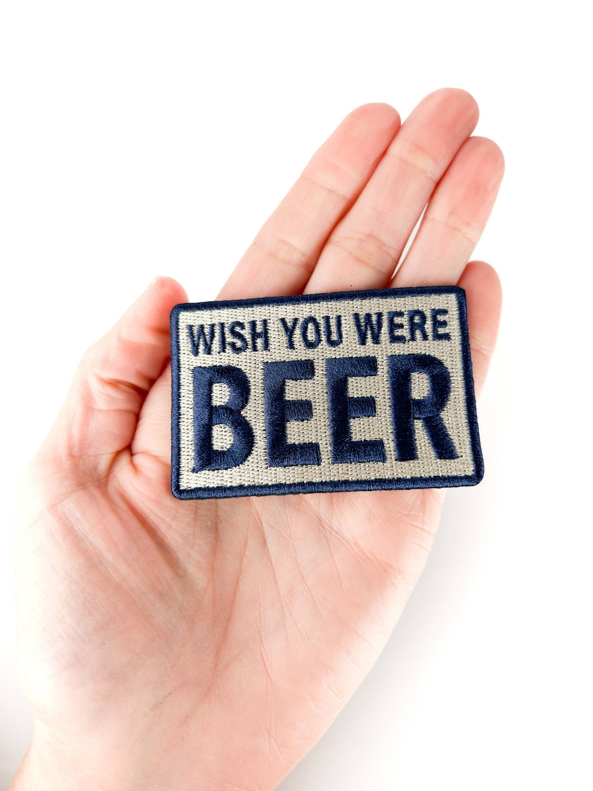 Wish You Were Beer Embroidered Patch - Wander Together Outfitters