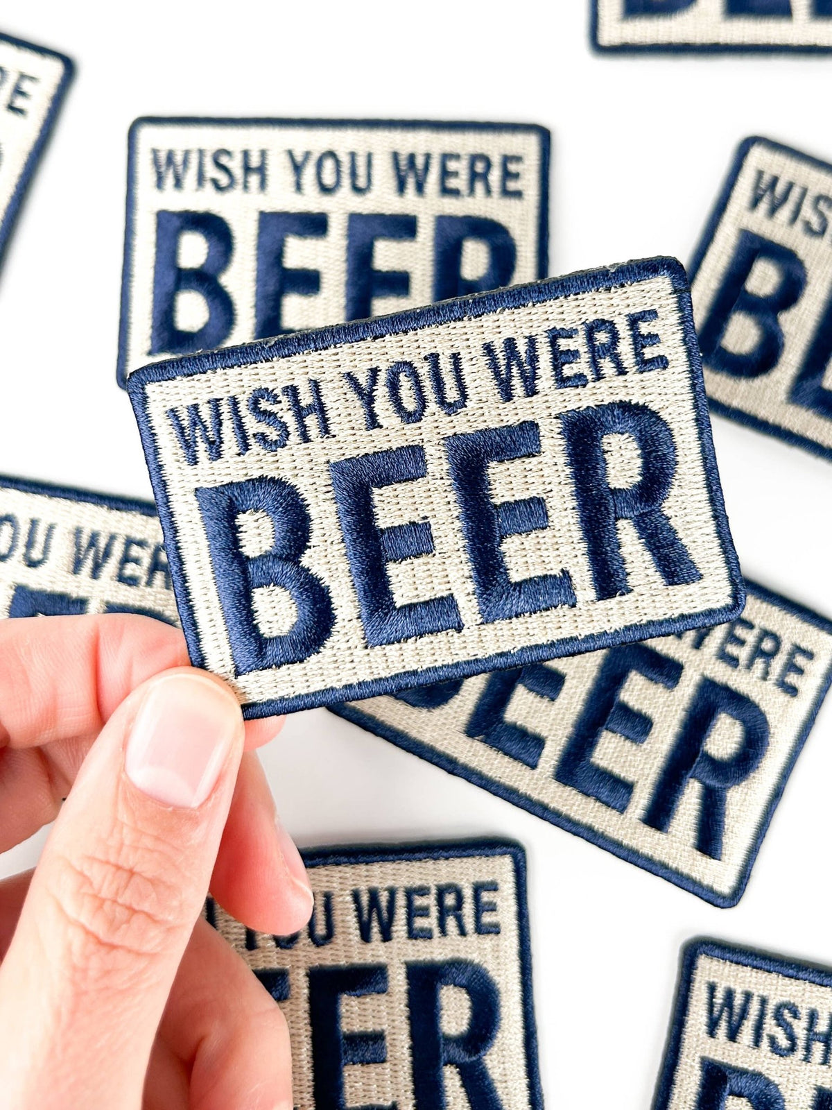 Wish You Were Beer Embroidered Patch - Wander Together Outfitters