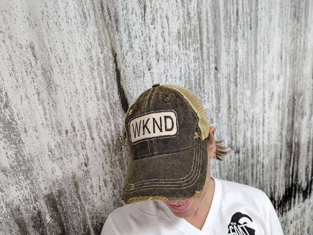 "WKND" Distressed Unisex Hat - Wander Together Outfitters