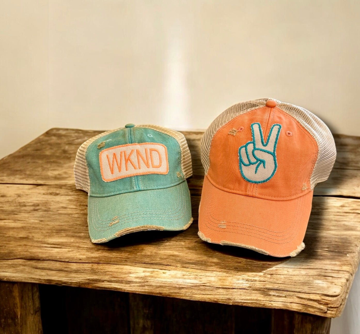 "WKND" Distressed Unisex Hat - Wander Together Outfitters
