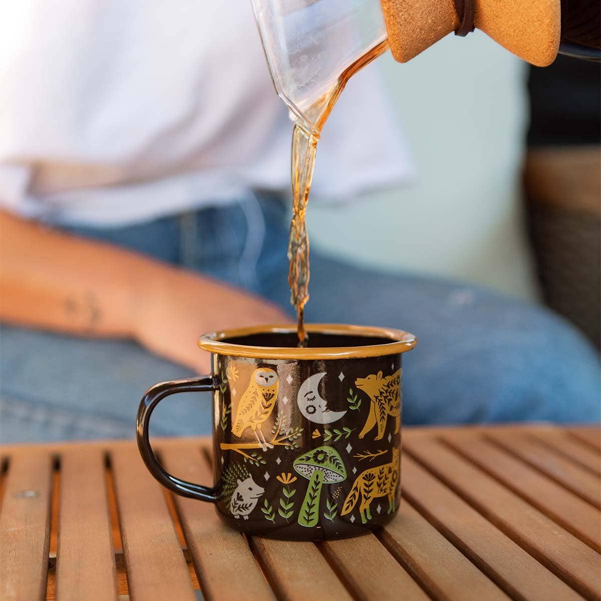 Woodland Friends Enamel Mug (SALE) - Wander Together Outfitters