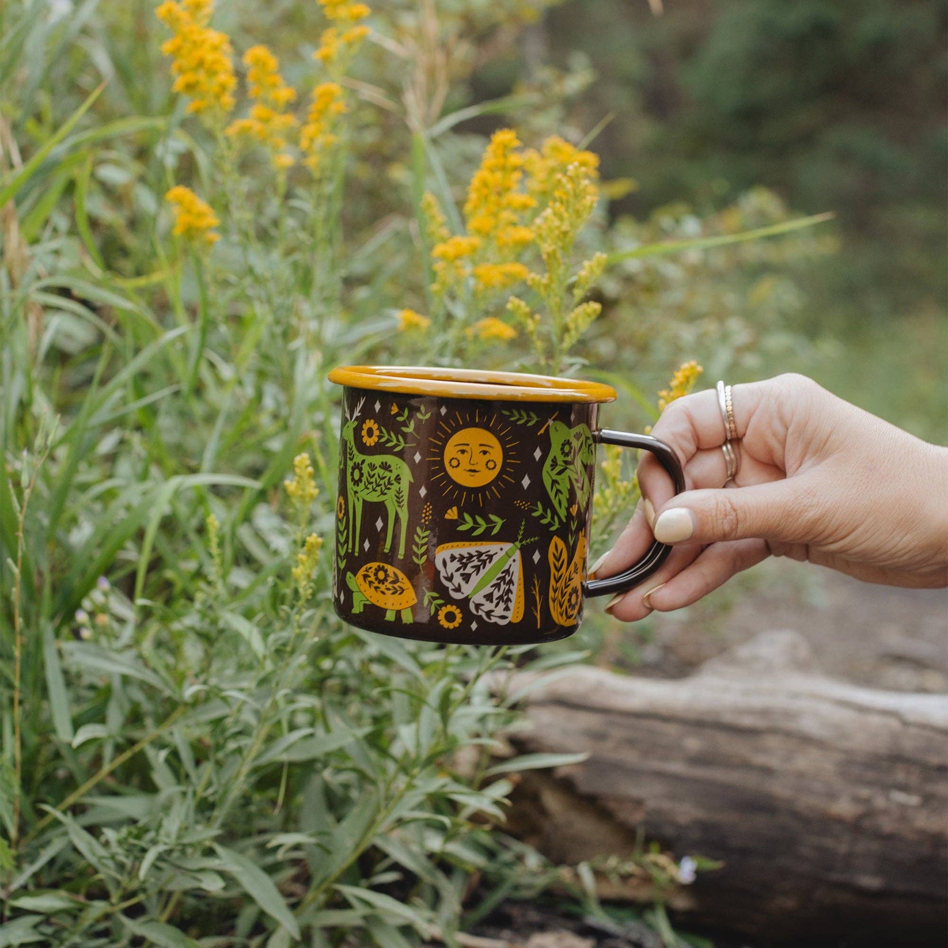Woodland Friends Enamel Mug (SALE) - Wander Together Outfitters