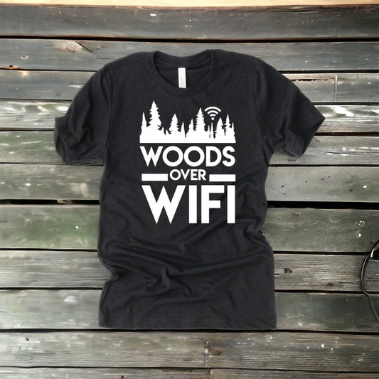 “Woods Over Wifi” Super Soft Unisex T-shirt (CLEARANCE) - Wander Together Outfitters