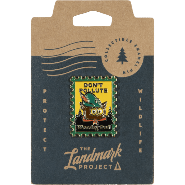 Woodsy Owl Postage Stamp Pin - Wander Together Outfitters
