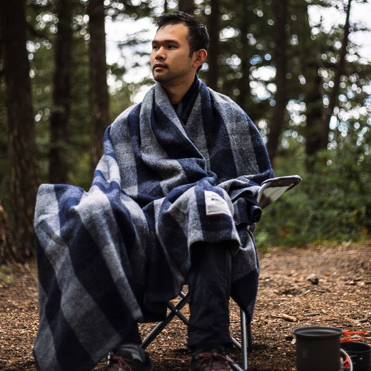 Wool Throw Blanket White Mountain Woolen - Wander Together Outfitters