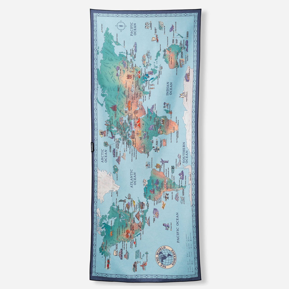 World Map Original All Purpose Quick Dry Towel - Wander Together Outfitters