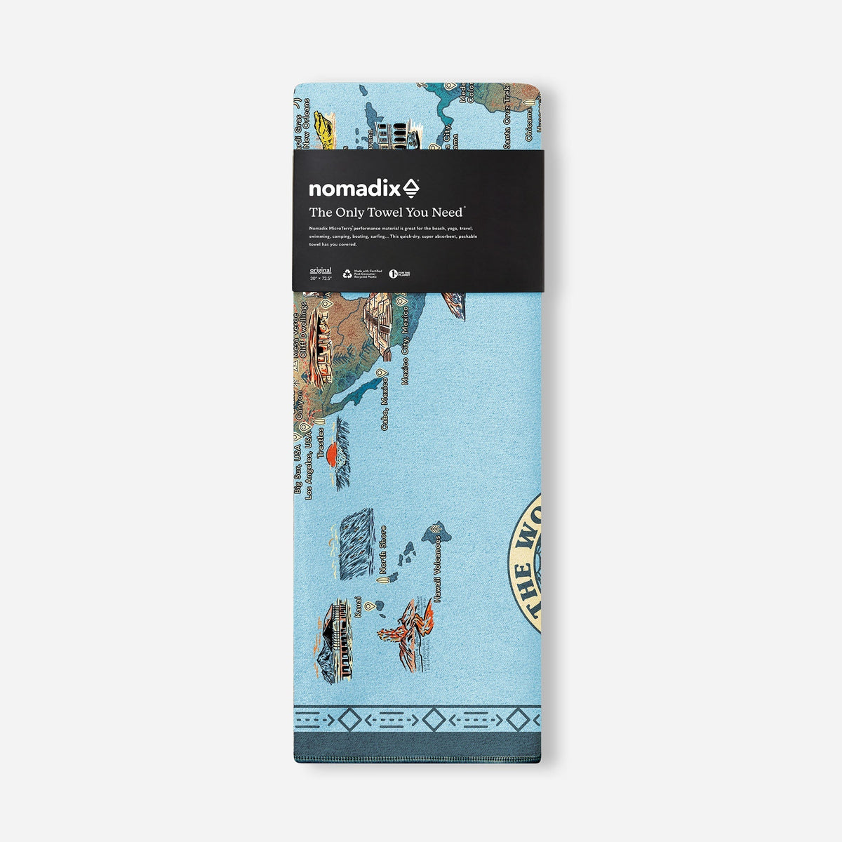 World Map Original All Purpose Quick Dry Towel - Wander Together Outfitters
