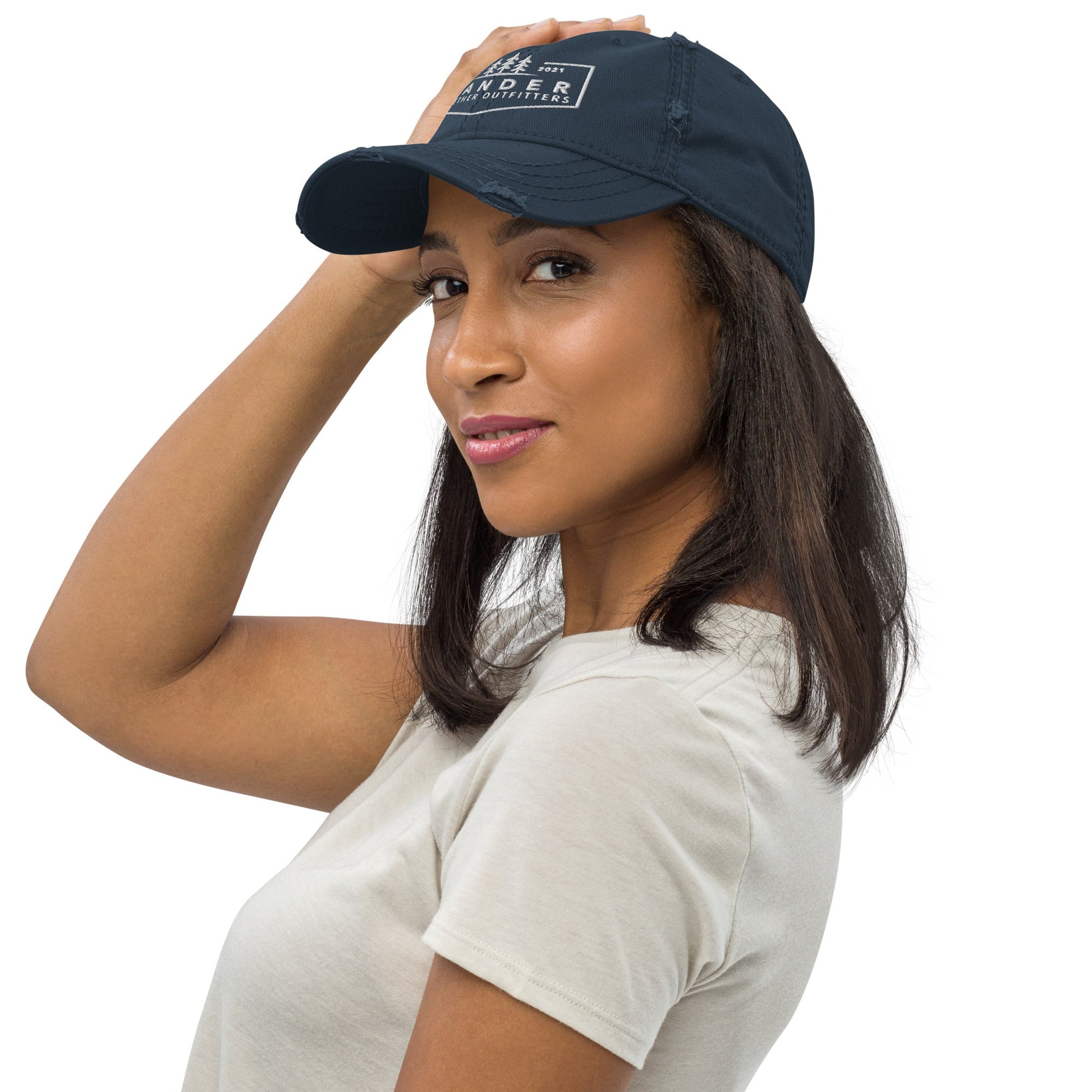 WTO Crew Distressed Dad Hat – Wander Together Outfitters Logo Cap - Wander Together Outfitters