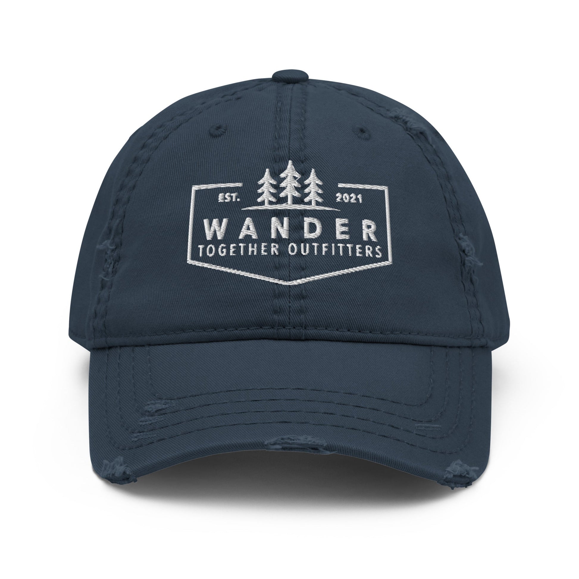 WTO Crew Distressed Dad Hat – Wander Together Outfitters Logo Cap - Wander Together Outfitters