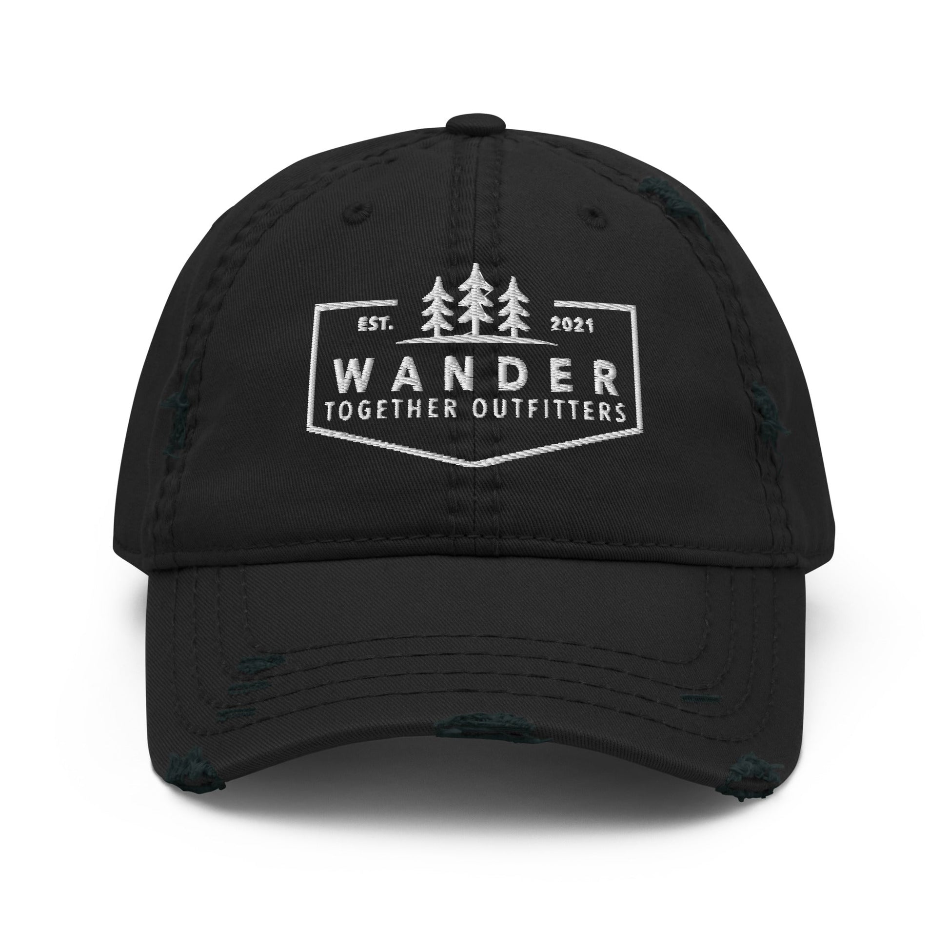 WTO Crew Distressed Dad Hat – Wander Together Outfitters Logo Cap - Wander Together Outfitters