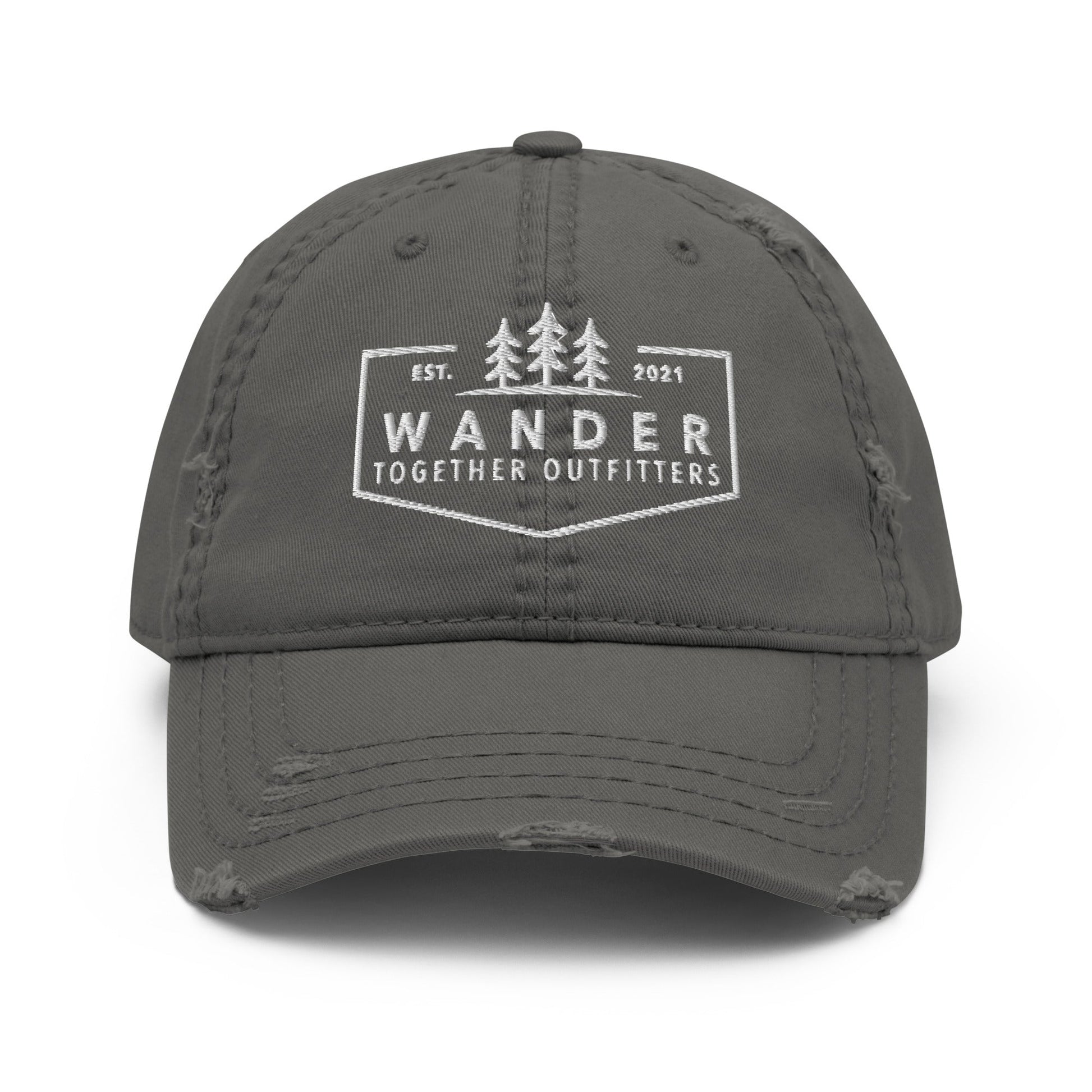 WTO Crew Distressed Dad Hat – Wander Together Outfitters Logo Cap - Wander Together Outfitters
