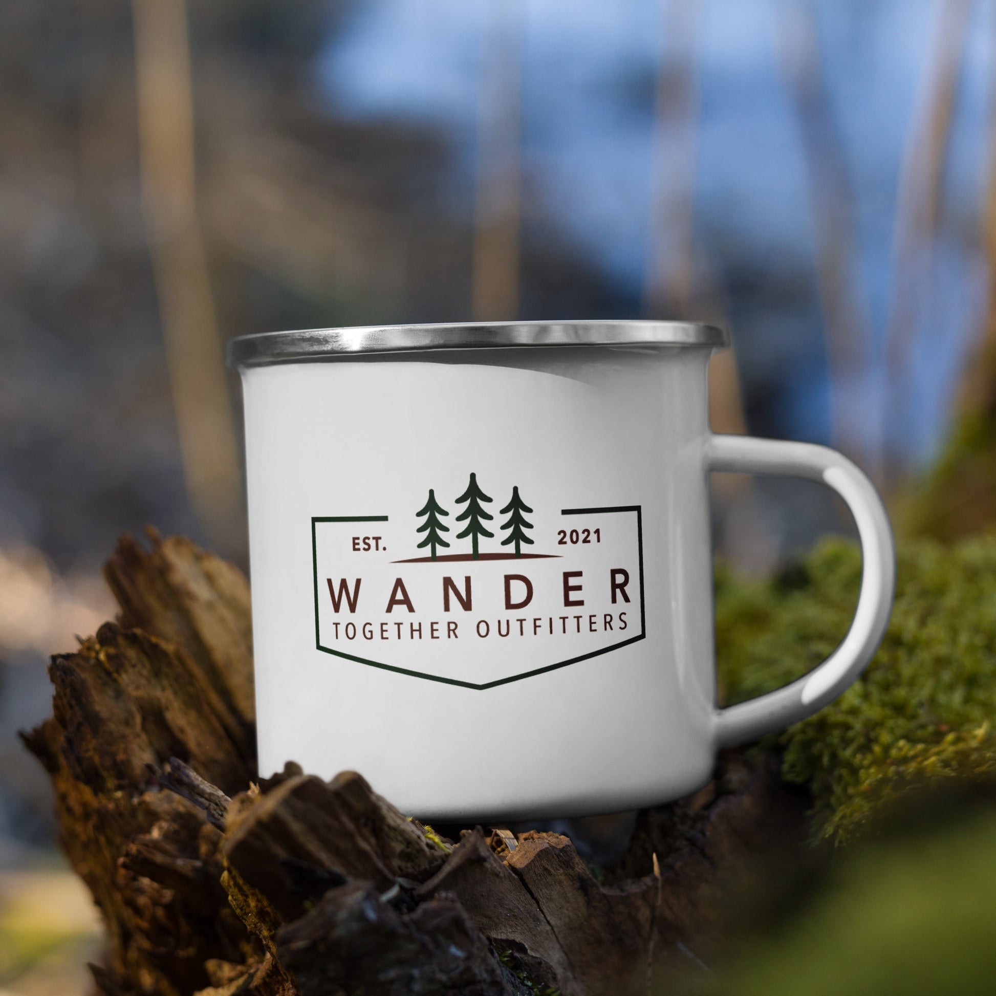 WTO Crew Enamel Camp Mug – Adventure Ready Outdoor Coffee Cup - Wander Together Outfitters
