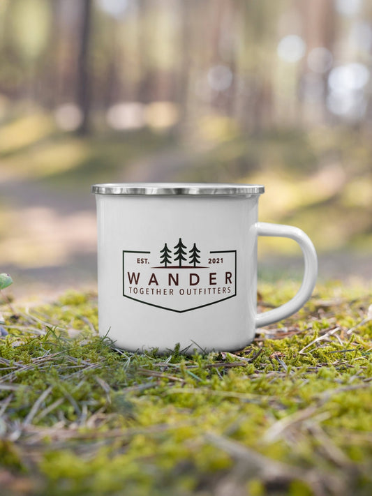 WTO Crew Enamel Camp Mug – Adventure Ready Outdoor Coffee Cup - Wander Together Outfitters
