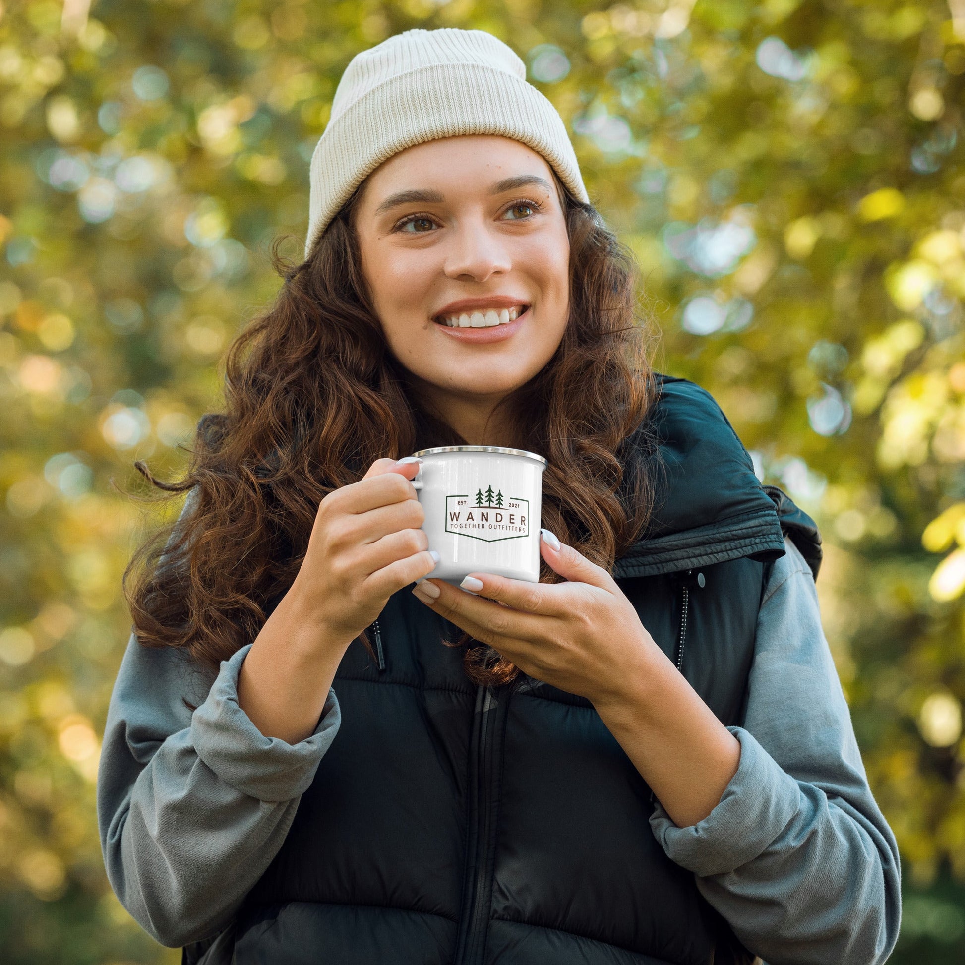 WTO Crew Enamel Camp Mug – Adventure Ready Outdoor Coffee Cup - Wander Together Outfitters