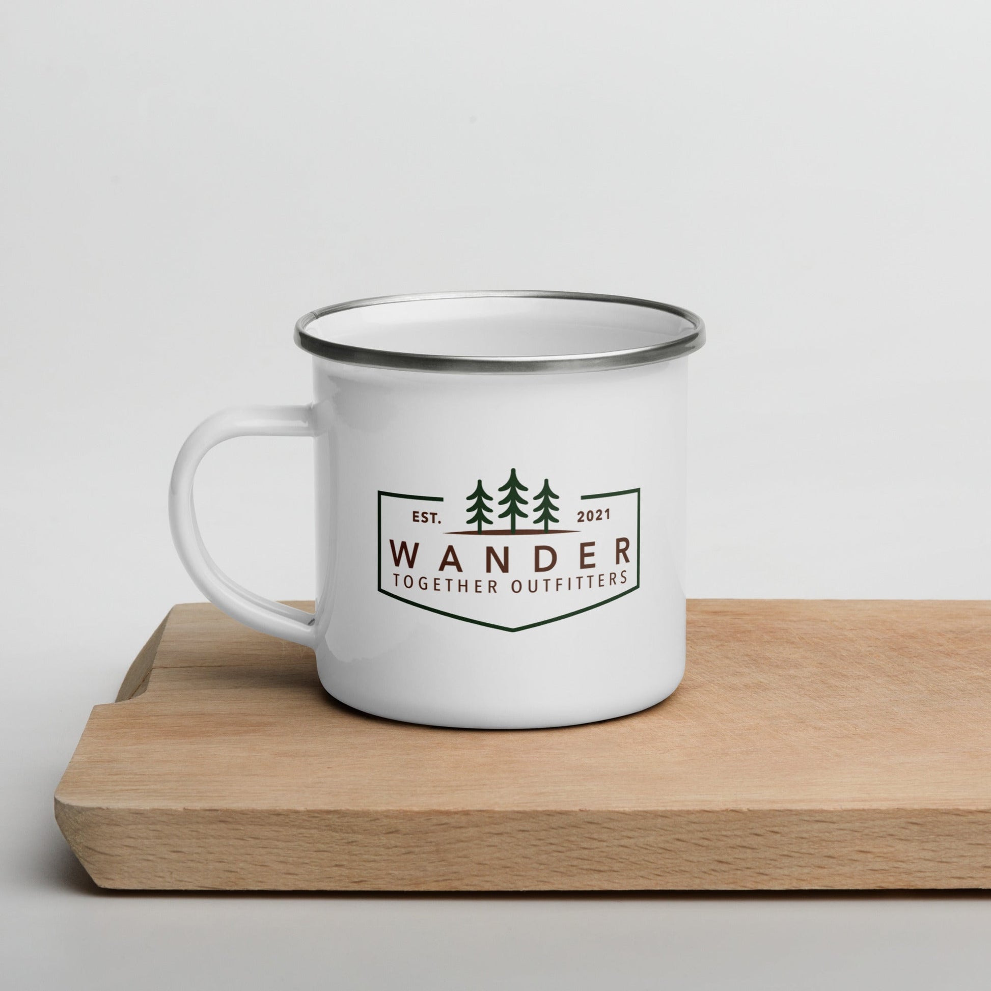 WTO Crew Enamel Camp Mug – Adventure Ready Outdoor Coffee Cup - Wander Together Outfitters