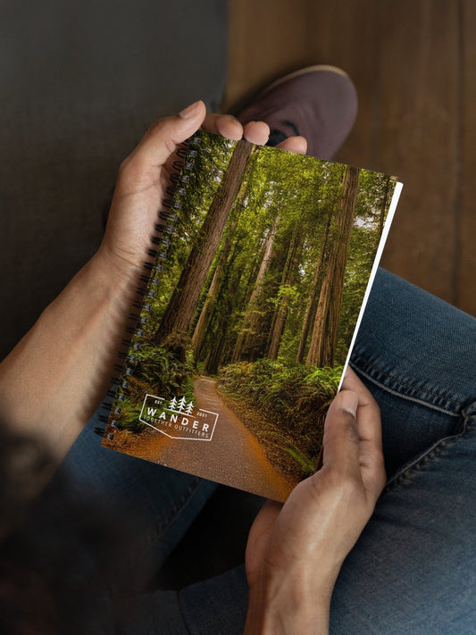 WTO Crew Redwood Trail Notebook – Dotted Journal with Personalizable Back Cover - Wander Together Outfitters