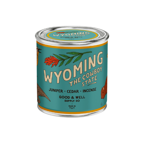 Wyoming State Candle (Incense, Juniper, Cedar) - Wander Together Outfitters