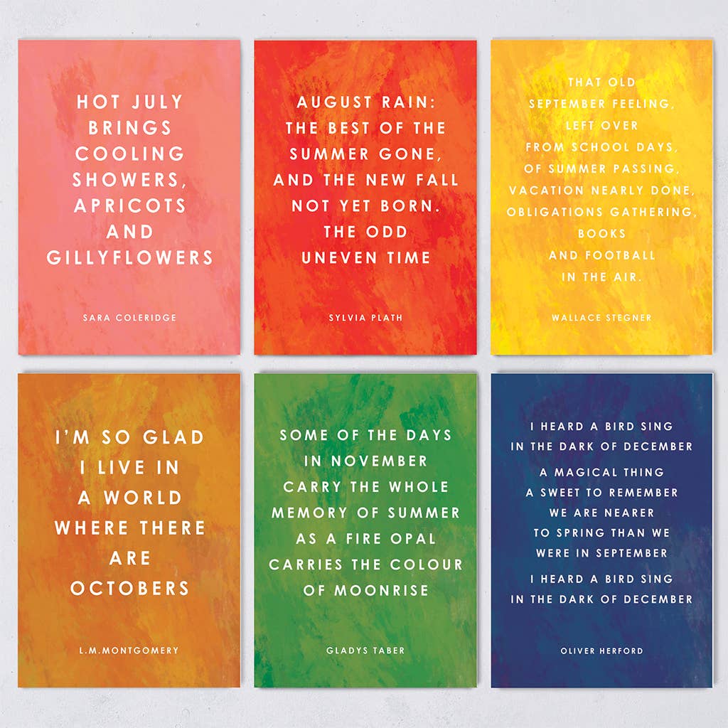 Year of Quotes - Literary Postcard Set - 12 pack - Wander Together Outfitters