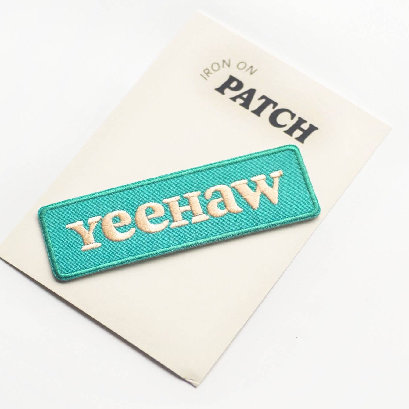 "Yeehaw" Embroidered Iron on Patch - Western Cowgirl: Yes - Wander Together Outfitters