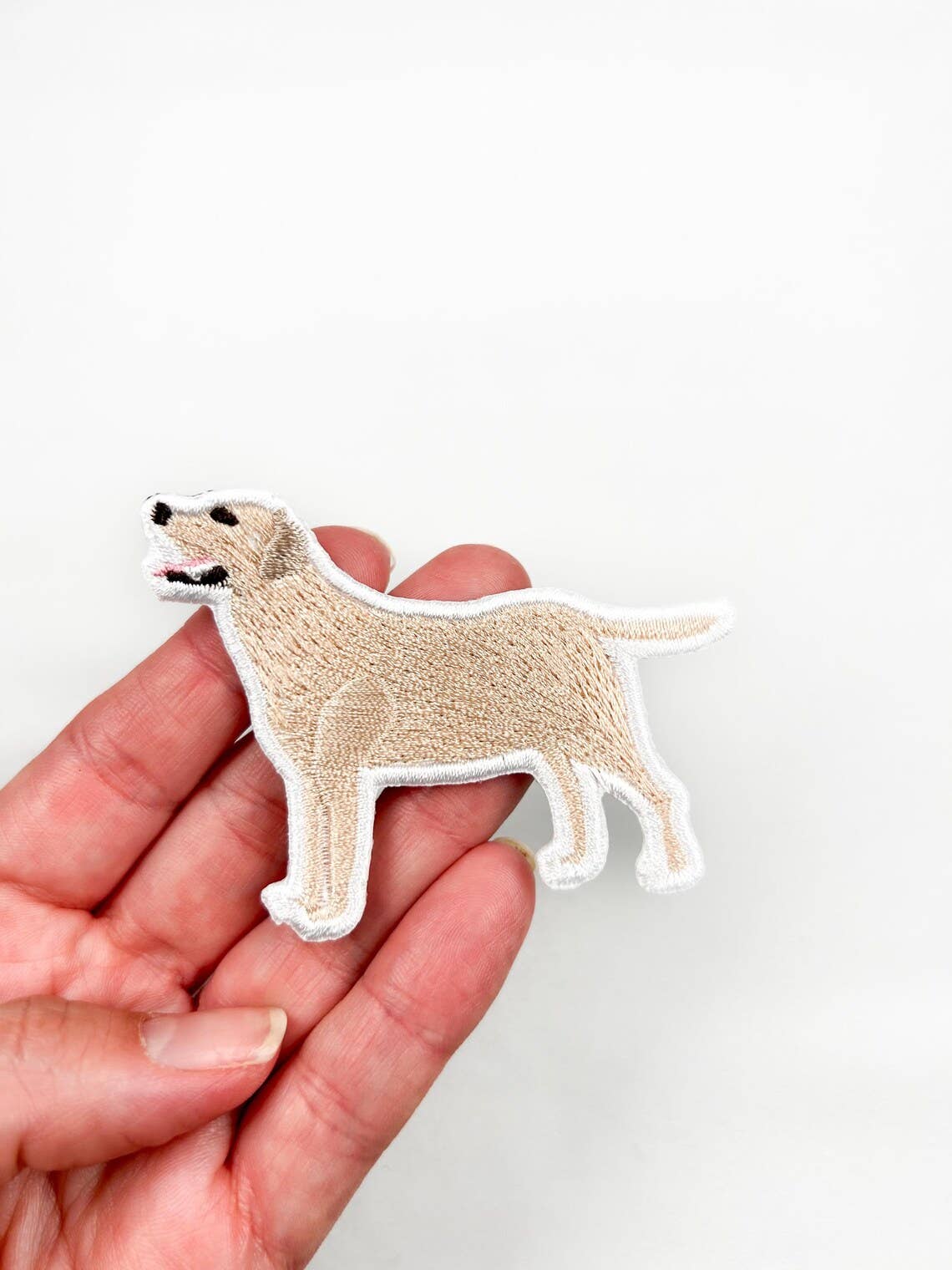 Yellow Labrador Embroidered Iron On Patch - Wander Together Outfitters