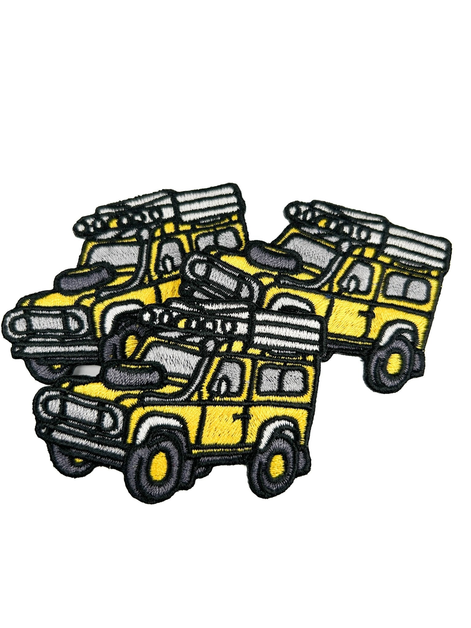 Yellow Overland Truck Iron On Sew On Embroidered Patch - Wander Together Outfitters