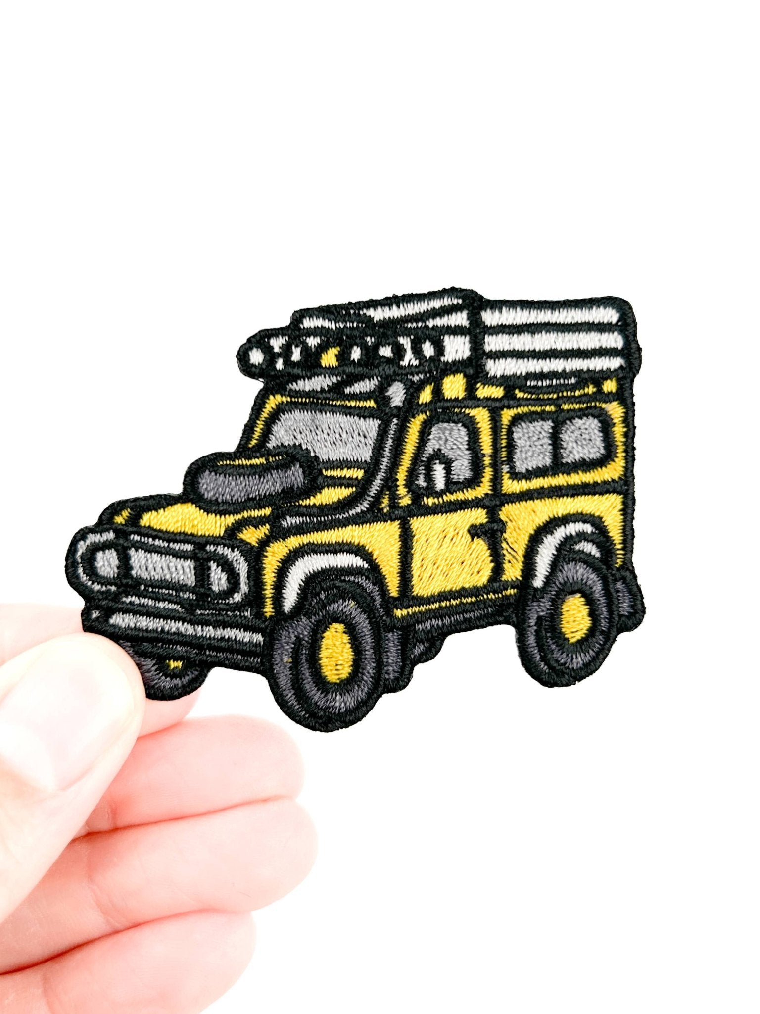 Yellow Overland Truck Iron On Sew On Embroidered Patch - Wander Together Outfitters