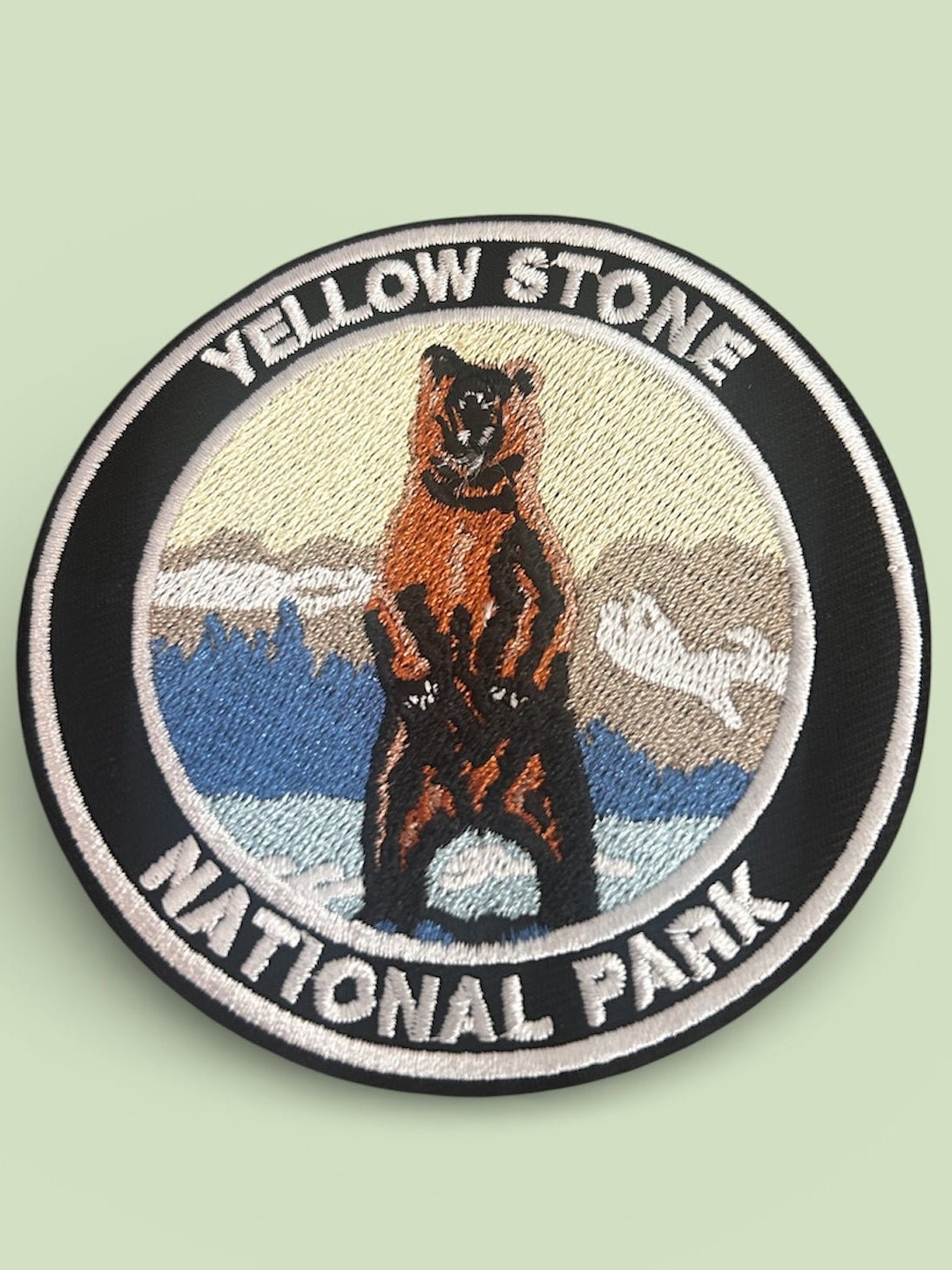 Yellowstone Bear Iron On Patch - Wander Together Outfitters