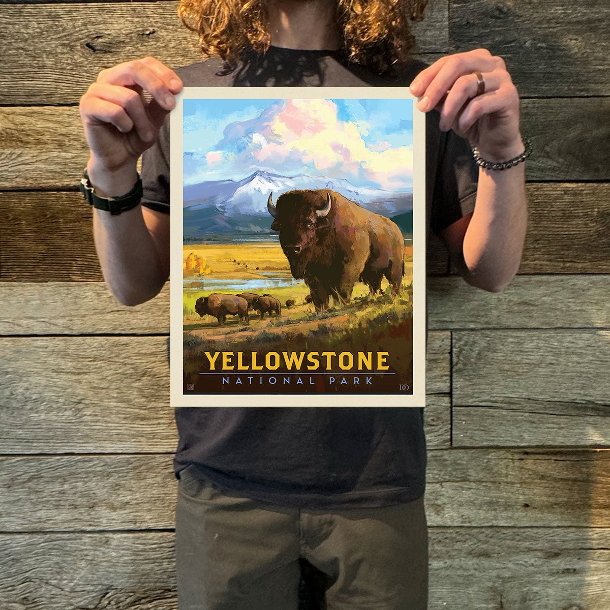 Yellowstone National Park: American Bison Art Print - Wander Together Outfitters