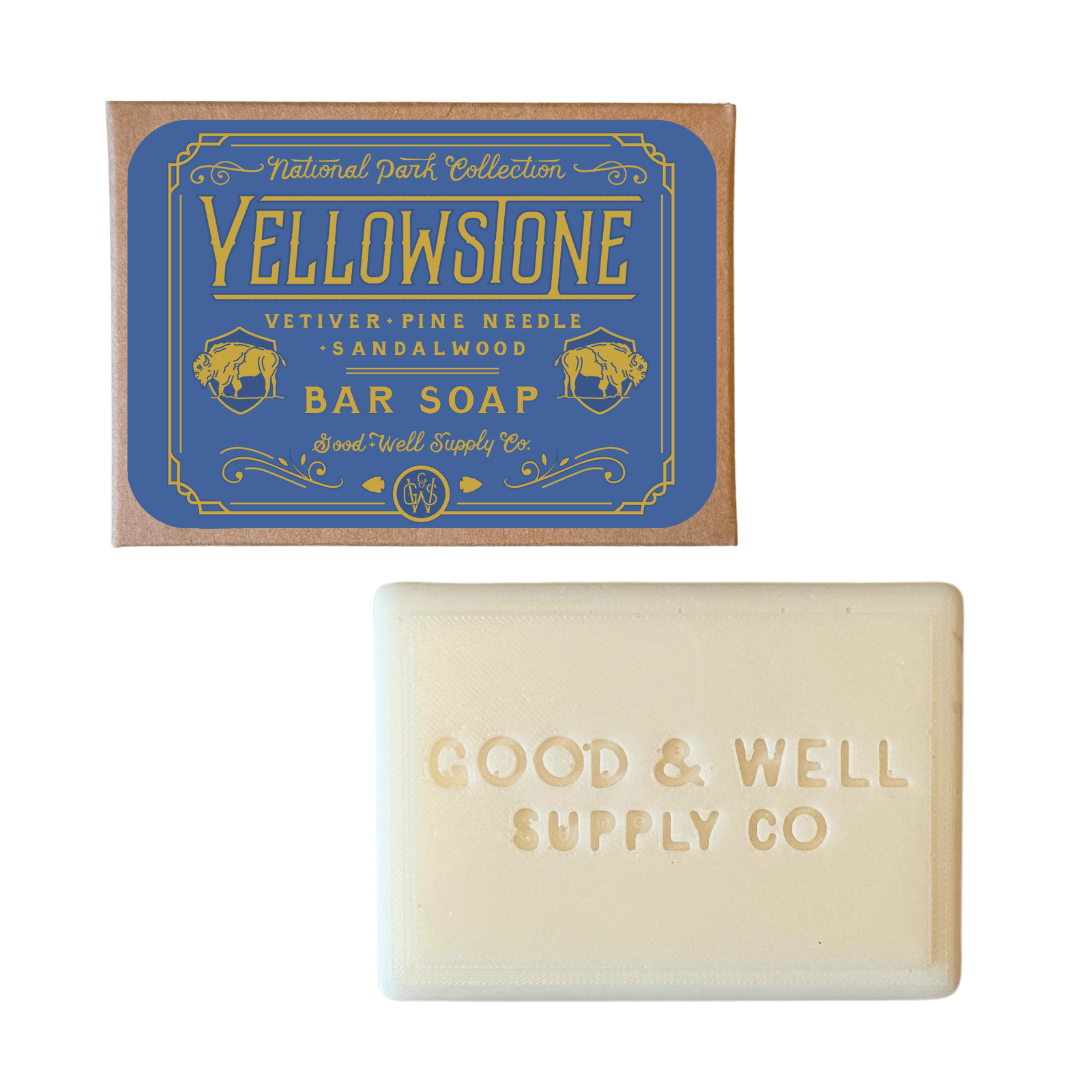 Yellowstone National Park Bar Soap (Pine, Vetiver, Sandalwood) - Wander Together Outfitters