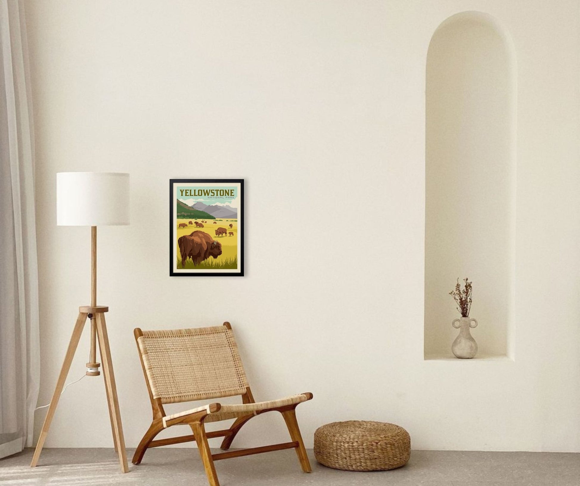 Yellowstone National Park: Bison Herd Art Print - Wander Together Outfitters