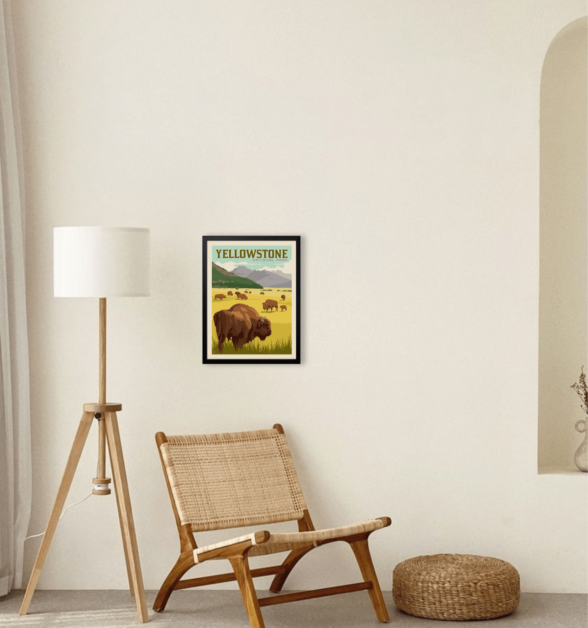 Yellowstone National Park: Bison Herd Art Print - Wander Together Outfitters