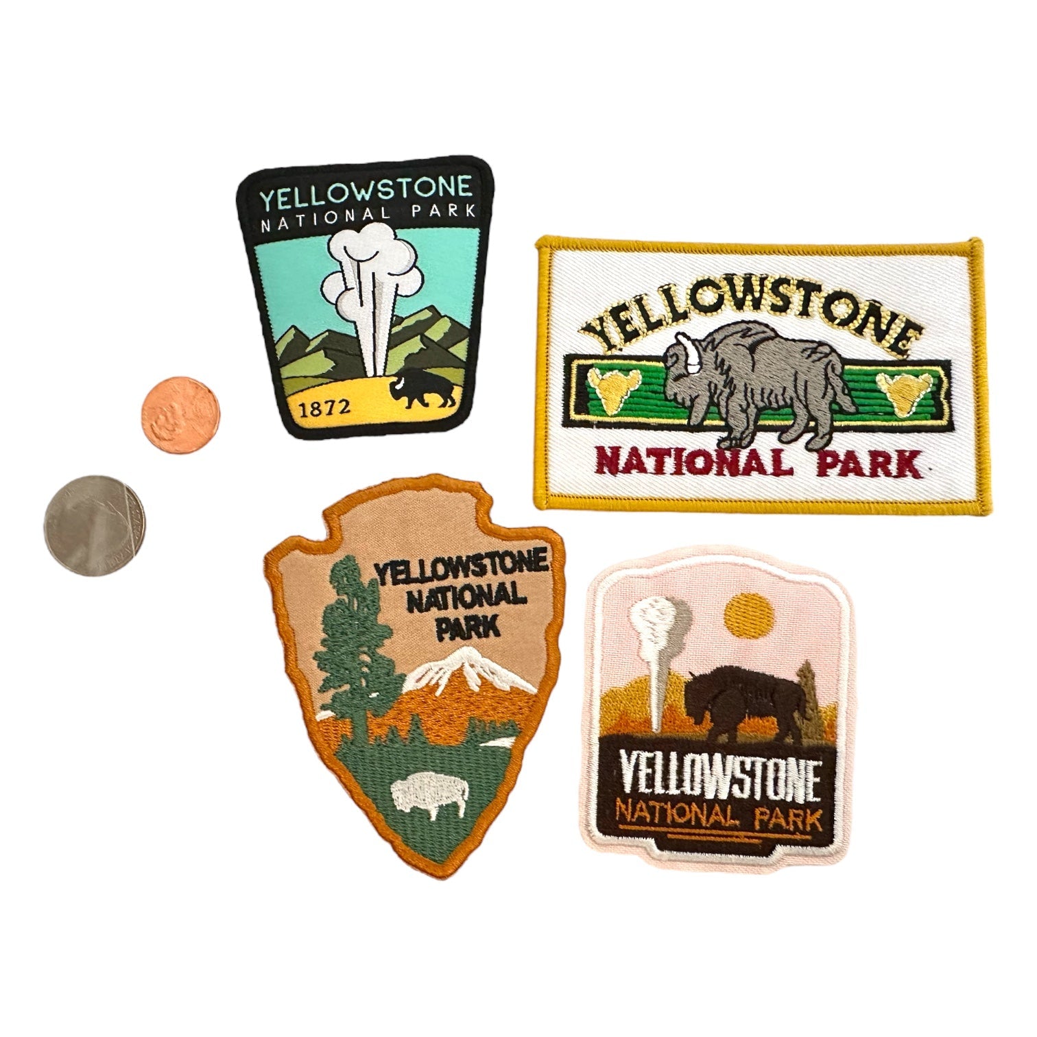 Yellowstone National Park Iron On Patches (Various) - Wander Together Outfitters