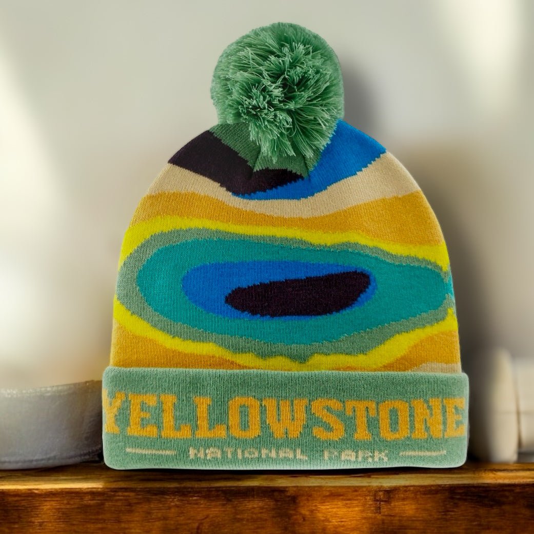 Yellowstone National Park Removable PomPom Beanie - Wander Together Outfitters