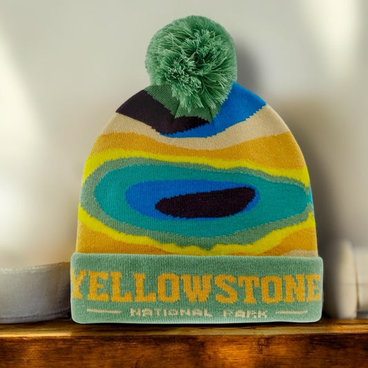 Yellowstone National Park Removable PomPom Beanie - Wander Together Outfitters