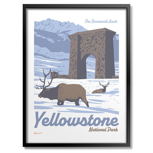 Yellowstone National Park Roosevelt Arch Print - Wander Together Outfitters