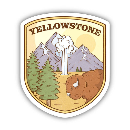 Yellowstone Nature Sticker - Wander Together Outfitters