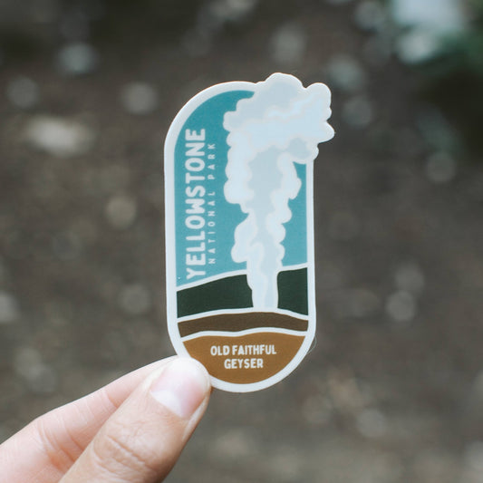 Yellowstone Old Faithful Geyser Vinyl Sticker - Wander Together Outfitters