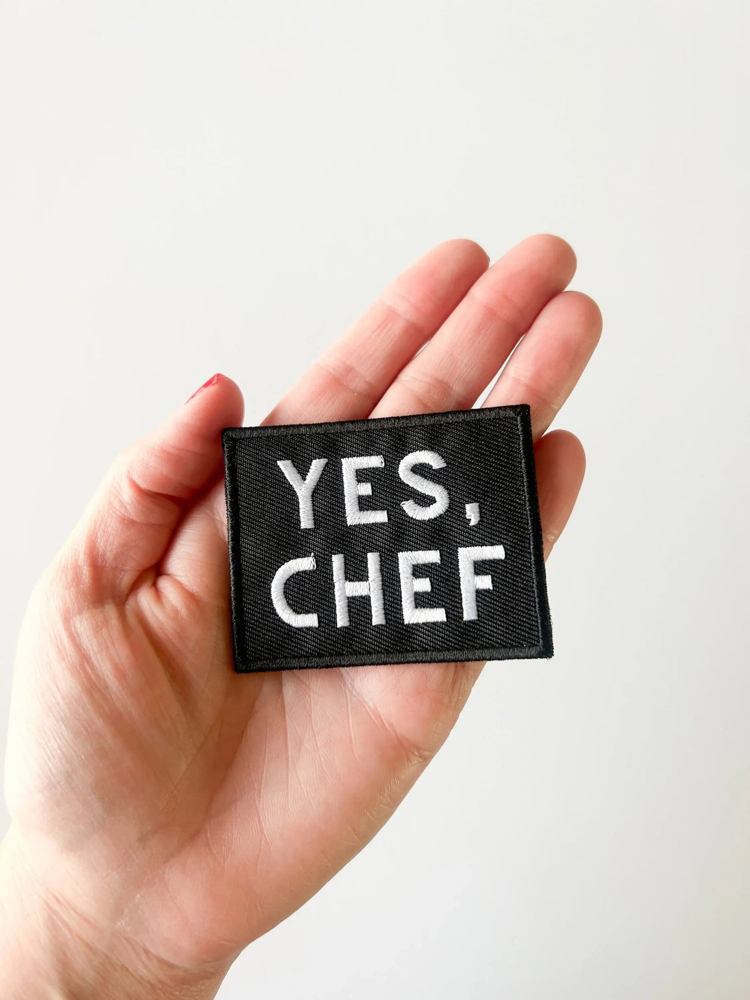 "Yes Chef" Black Iron - on Patch - Wander Together Outfitters