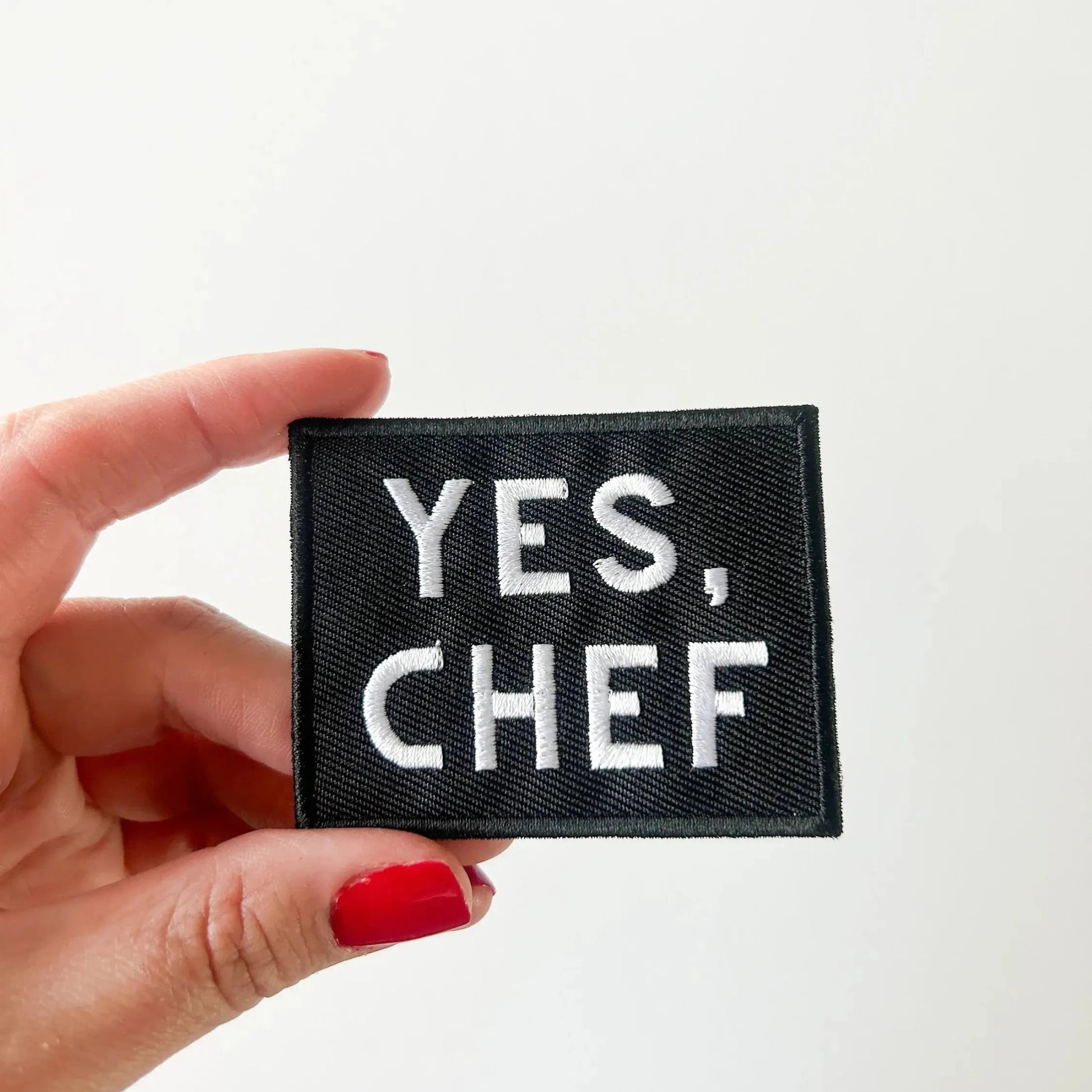 "Yes Chef" Black Iron - on Patch - Wander Together Outfitters