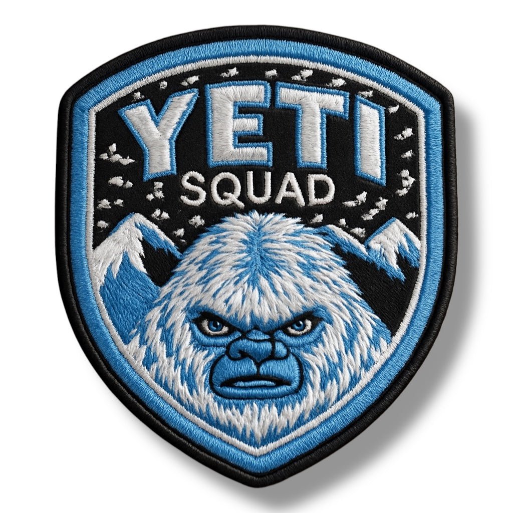 "Yeti Squad" Embroidered Iron On Patch - Wander Together Outfitters
