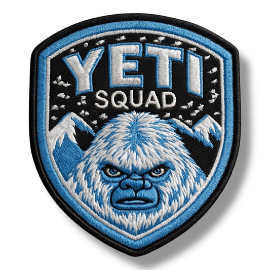 "Yeti Squad" Embroidered Iron On Patch - Wander Together Outfitters